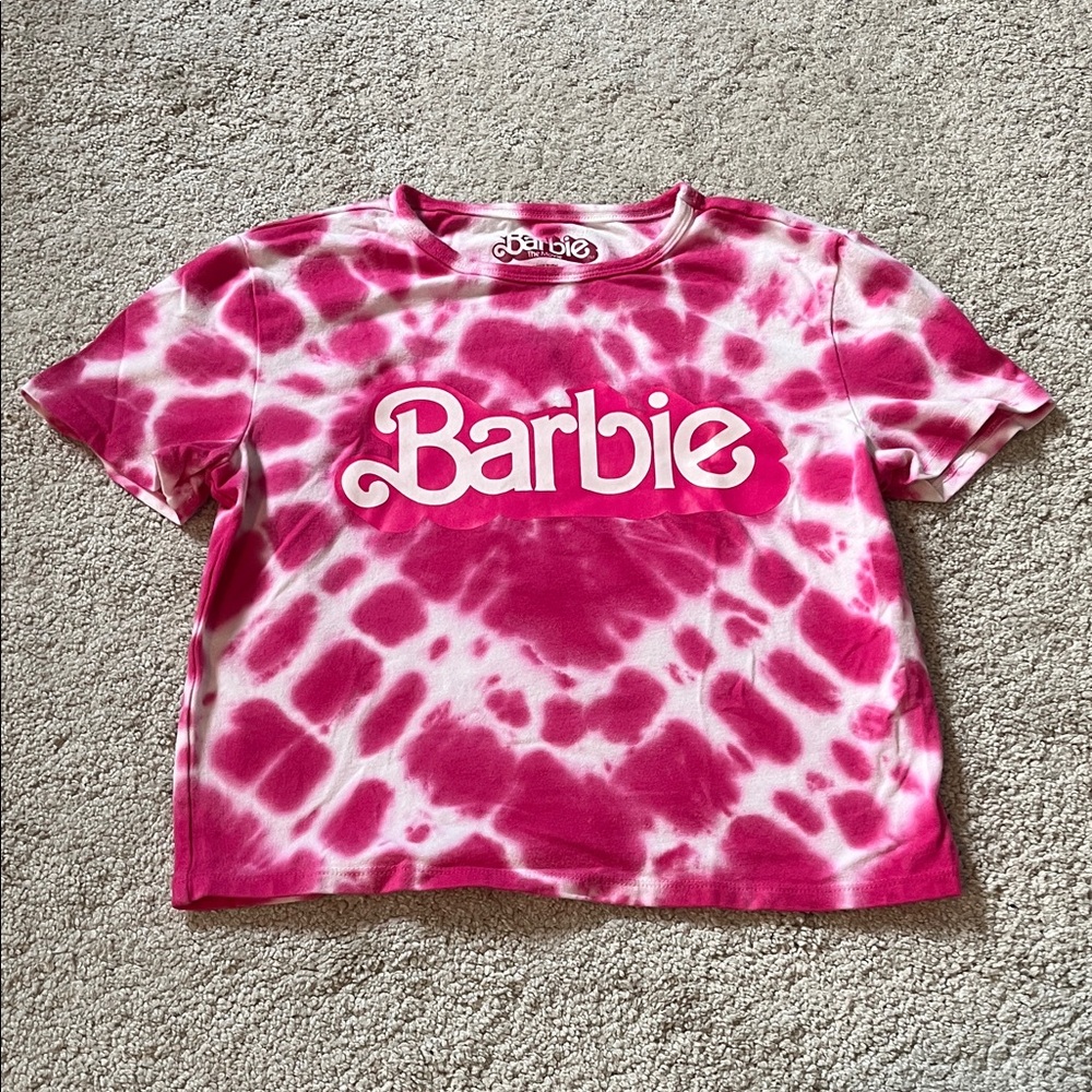 Barbie Movie Fuchsia Tie-Dye Baby Tee